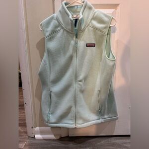 Vineyard Vines Mint Green Womens Fleece Vest